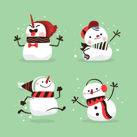 Cool Snowman Drawing, Snowman Cartoon Drawing, Snowman Illustration Design, Snowman Illustration Cute, Snowman Character Design, Snowmen Illustration, Kawaii Snowman, Cute Christmas Characters, Snowman Drawing