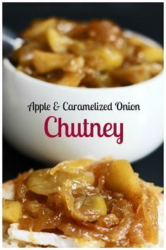 Homemade apple and caramelized onion chutney recipe. A simple and delicious condiment, appetizer, or snack | Mother Would Know #foodpreservation #preserving #apples #onions #chutney #recipe Onion Chutney Recipe, Preserving Apples, Apple Chutney Recipe, Onion Chutney, Apple Chutney, Relish Recipes, Chutney Recipe, Caramelized Onion, Vegetable Drinks