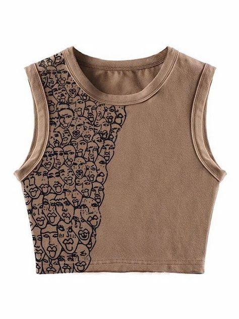 Top Print Design, Clothes Png T-shirts & Tank Tops, Men's Tank Top, Drawing On Tank Top, Street Wear Clothes Png, Tank Top Design Ideas, Street Wear Tops, Dream Clothes T-shirts & Tank Tops, Emmiol Outfits