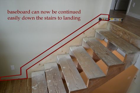 Stair Skirt Board, Stair Skirt, Stairs Skirting, Remodel Stairs, Stairs Diy, Redo Stairs, Stairs Trim, Stairs Renovation, Diy Staircase