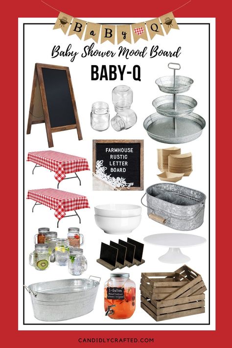 Fire up that grill! This Baby Q Baby Shower is a perfect backyard theme that every guest at the party will enjoy. #babyqbabyshower #summerbabyshower #amazonfinds #babyshowerinspo #genderneutralbabyshower Baby Q Baby Shower Ideas Backyard Bbq, Barbecue Baby Shower Ideas Backyards, Grill And Chill Gender Reveal, Babyque Decorations, Diaper Bbq Party, Bbq Gender Reveal Party Decorations, Girl Bbq Baby Shower Ideas, Baby Q Dessert Table, Grill Theme Party