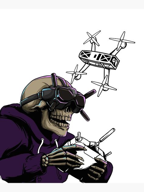 "New 2020 Exclusive DJI Style FPV Skull Pilot PeshiFpv Drone Freestyle " Mounted Print for Sale by Peshi FPV | Redbubble Skull Pilot, Sf Aesthetic, Drone Art, Ayo And Teo, Drone Business, Pilots Art, Military Wallpaper, Combat Art, Drone Pilot