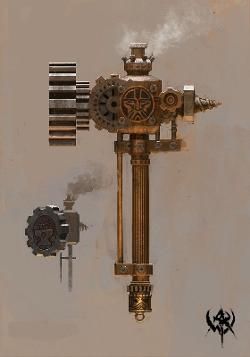 Dwarf engineer hammer Artificer Aesthetic, Dwarven Fortress, Warhammer Online, Blood Bowl, Low Poly Art, Warhammer Fantasy, Dieselpunk, Kraken, Cuckoo Clock