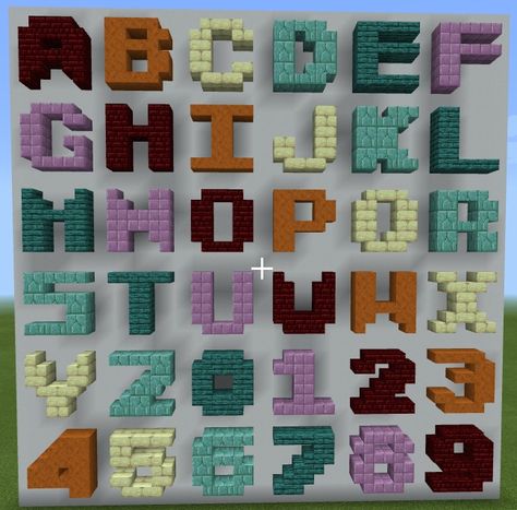 Minecraft Pedestal, Letters In Minecraft, Minecraft Hexagon, Minecraft Base Builds, Letters Minecraft, Minecraft Ceiling Design, Minecraft Roads, Minecraft Houses Blueprints Layout, Minecraft Letters