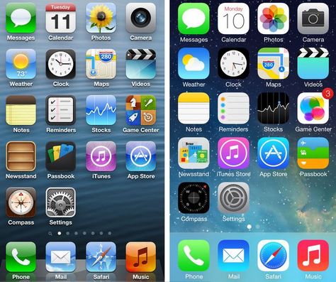 Get back the reflected iOS 6 dock on iOS 7 using ClassicDock tweak Iphone 6 Home Screen, Ios 7 Design, Video Notes, Note Reminder, Cool Tech Gadgets Electronics, Camera Photos, Iphone Home Screen Layout, Themes App, Ios 7