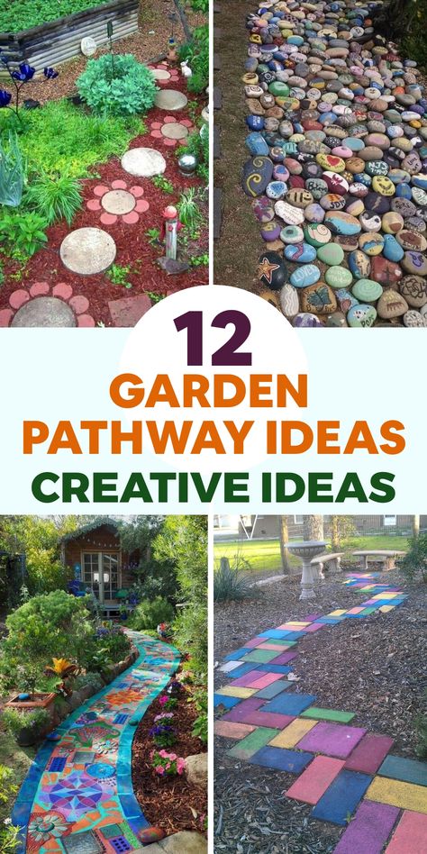 Enhance the allure of your outdoor space by reinventing your garden with these imaginative ideas for garden pathways. Construct a chic and contemporary pathway using oversized concrete pavers or stepping stones, meticulously arranged to achieve a modern appeal. Incorporate easy-to-care-for ground cover plants amid the stones to infuse a hint of organic sophistication. Watch as your pathway evolves into a fashionable centerpiece within your garden sanctuary. Opt for minimalistic elegance that seamlessly blends functionality with style in every step you take outdoors. Pavers Pathway, Diy Garden Pathway, Stepping Stones Pathway, Large Concrete Pavers, Garden Pathway Ideas, Irrigation System Diy, Stepping Stone Pathway, Diy Kids Table, Pathway Ideas