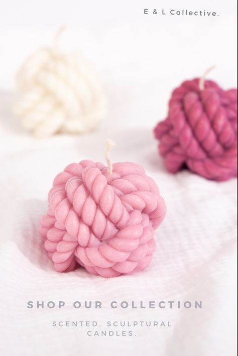 Three cosy knot candles in pink, cherry and ivory colours on soft white textured silk. Trendy Candles. Pillar Candles. Moody vibe. Sculptural Candle. Centrepiece. Interior Design. Decor. Coffee table. Flower Vase. New Candle. New Product. Olive Wax Candle. Curved Candle. Perfect gift. Gift ideas. Gifts for her. Unique gifts. Sculputral Art. Cool gifts. Gift shop. Sustainable. Ecofriendly. Scented Candle. Gift Shop. Melbourne made. Trendy Candles, Candle Centrepiece, Curved Candles, Trendy Candle, Candle Sets, Decor Coffee Table, Interior Design Decor, Table Flower, Nordic Decor