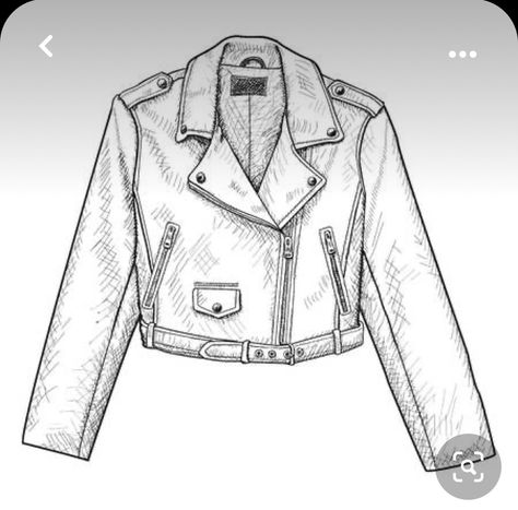 How To Draw Jackets, Leather Jacket Drawing, Jacket Sketch, Ink Fashion Illustration, Contour Art, Black Contour, Jacket Drawing, Fashion Design Drawing, Fashion Vector