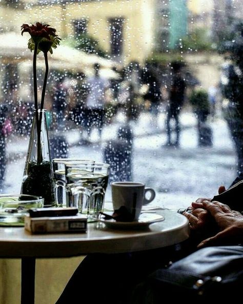 coffee, tea, fall, autumn, cozy, coffee house, sweater weather, rain, rainy weather, reading, wood, rustic, leaves, vintage, vintage aesthetic, autumn aesthetic, Rain And Coffee, Rainy Mood, Smell Of Rain, I Love Rain, Under The Rain, Rain Storm, Love Rain, Walking In The Rain, Singing In The Rain