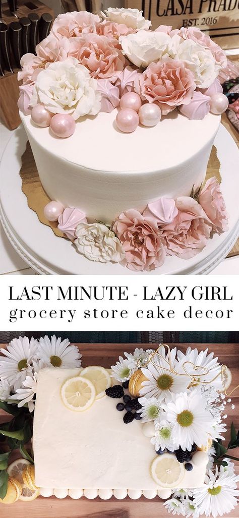 Diy Sheet Cake Decorating, Store Cake Hack, Store Cake Makeover, Store Bought Cake Makeover, Grocery Store Cake Makeover, Cake Makeover, Grocery Store Cake, Cake Decor Ideas, Drumstick Ice Cream