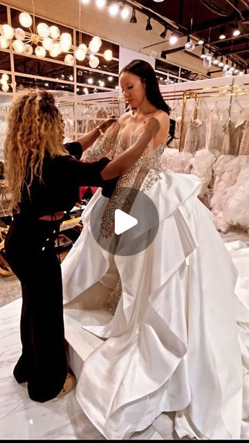 Ese Azenabor on Instagram: "#Fittings with our beautiful bride @nonna_badd 💕💕💕 in Bespoke @eseazenabor 💕💕 We love that she can wear this gown between 6-8 different ways. She is absolutely stunning. CONGRATULATIONS beautiful 💕💕.  Bespoke Gown and Veil: @eseazenabor  #EseAzenaborCouture #EseAzenaborBride #Details #eseazenabor #swarovski #mikado #silk" Mikado Silk, Detachable Train Wedding Dress, Glam Wedding Dress, Dream Gown, Family Fashion, Book Your Appointment, Midi Skirts, Style Mistakes, Bridal Couture