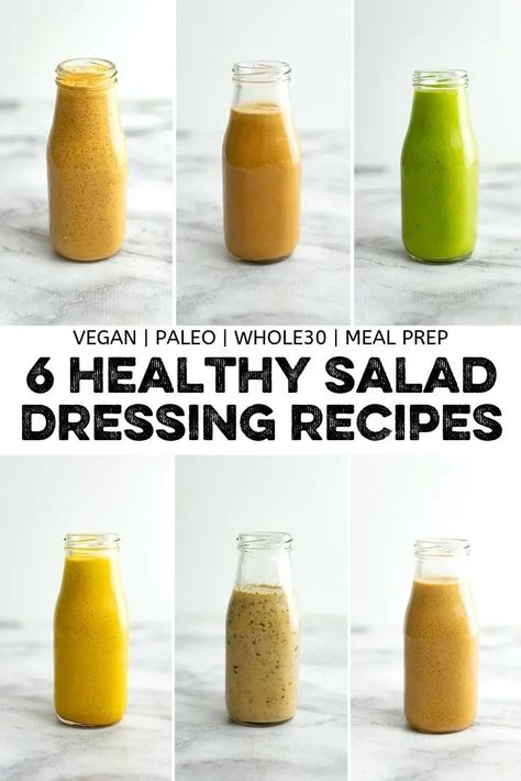 Low Calorie Salad Dressing, Healthy Salad Dressing Recipes, Homemade Dressing Recipe, Avocado Cilantro Dressing, Healthy Dressing Recipes, Creamy Balsamic Dressing, Asian Salad Dressing, Low Calorie Salad, Healthy Dressing