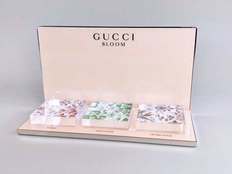 #Gucci #GucciBloom #Bloom #Bloomdisplay #Guccidisplay #Acrylic #Floral #Perfume #Fragrance #Cologne #Trio #Pink #Luxe #shop #Custom #Bloomingdales #Macys #Nordstrom #lordandtaylor #saks #NeimanMarcus #Bergdorf #incasedisplay #printing #graphics #oneofakind #Parfum #tritone #counterdisplay #perfumecounter #samples #testers #spary #fragrance #travelsize #travel #shopping #shoppingspree Gucci Display, Fragrance Display, Gift Card Displays, Jewelry Shop Display, Jewelry Store Displays, Window Display Retail, Gucci Bloom, Retail Store Display, Perfume Display