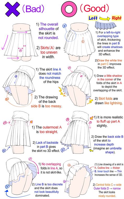 Skirt Drawing Reference, Skirt Drawing, Tops Winter, Female Jacket, Uniform Skirt, Drawing Female Body, Art Outfits, Body Drawing Tutorial, Art Tools Drawing