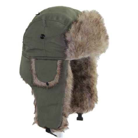 PRICES MAY VARY. Polyester,Faux Fur Material: Polyester Outer Shell and Faux Fur Inner Liner Polyester Outer Shell and Faux Fur Inner Liner provide you with warmth and comfort. Effective to prevent the wind and cold weather, keeps your head much warmer WARM EAR FLAPS - Comes down quite a bit of the faux fur ear flaps, this unisex trooper trapper hat can completely cover your ears to keep warm even working outside in blizzards. With ear flaps up or down, the winter aviator hat fits both ways, off Apocalyptic Accessories, Weird Hats, Russian Hats, Trapper Hat Men, Shifting Board, Trooper Hat, Pinterest Wardrobe, Winter Fur Hat, Russian Hat