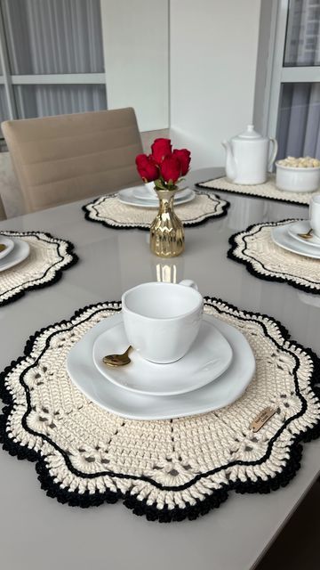 Crochet Flower Placemats, Crochet Table Setting, Crochet Table Placemats, Crochet Plate Mat, Table Runner Crochet, Flower Placemats, Crochet Placemat, Crochet Table Mat, Crochet Mat