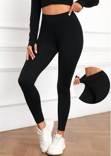 Job Clothes, Sports Leggings Black, Elastic Waist Leggings, Latest Dress For Women, University Outfit, High Waisted Black Leggings, Goth Clothing, Cute Gym Outfits, Ankle Length Leggings