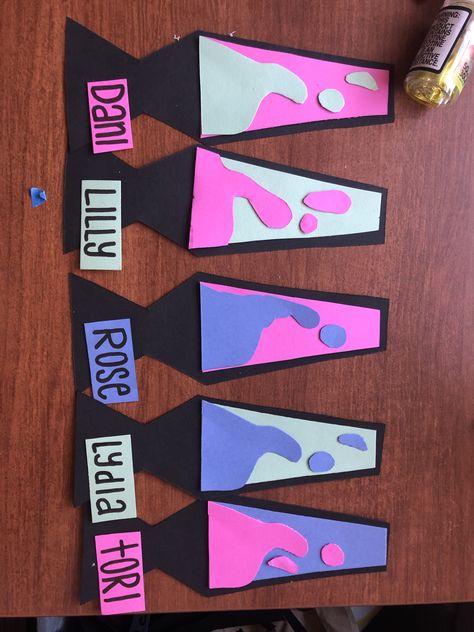 Door decoration for RA in dorms / college door name tags - lava lamps Lava Lamp Door Decs, Dorm Door Name Tags Cute Ideas, Dorm Room Name Tag Ideas, Door Name Tags College, Ra Dorm Door Decorations Name Tags, Lava Lamp Bulletin Board, College Name Tags Door Decs, Dorm Room Name Tags, College Dorm Hall Themes