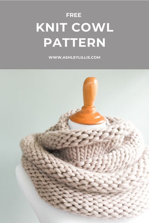 Simple Knit + Purl Cowl Pattern (Free) — Ashley Lillis Free Knit Snood Pattern, Knitted Hat And Cowl Pattern, Cowl Scarf Knitting Pattern Free, Simple Cowl Knit Pattern, Beginner Knit Cowl Pattern Free, Cowl Neck Scarf Knitting Pattern, Cowell Scarf Knit Pattern Free, Kids Cowl Knitting Pattern, Snood Pattern Knitted