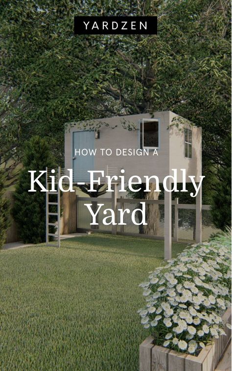 Kid Friendly Outdoor Spaces, Backyard Designs For Kids, Unique Backyard Playground, Playful Garden Ideas, Family Friendly Backyard Design, Family Landscape Design, Backyard For Kids And Adults, Yard For Kids, Backyard Playscape