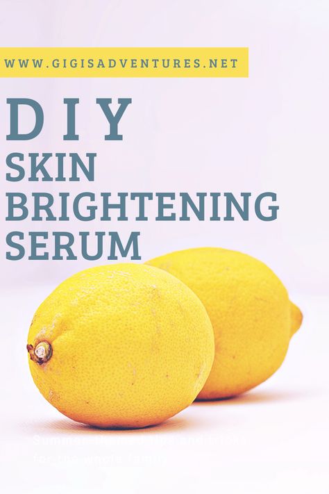 Hyperpigmentation Serum, Serum For Dark Spots, Skin Lightening Diy, Brighten Skin Naturally, Diy Serum, Aloe Vera Oil, Diy Beauty Treatments, Natural Beauty Diy, Brightening Serum