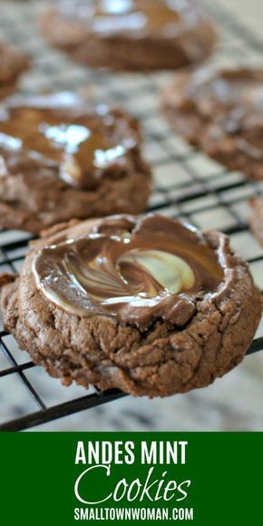 Jewish Cookies, Mint Chocolate Cookies, Andes Mint Cookies, Cookies Monster, Andes Mint Chocolate, Elegant Cookies, Chocolate Mint Cookies, Chewy Chocolate Cookies, Andes Mint