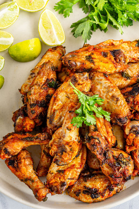 Add these delicious cilantro lime marinated chicken wings to your Father's Day dinner menu! With a smoky char and crispy texture, they’re incredibly easy to make and packed with flavor. Cilantro Lime Chicken Wings, Lime Chicken Wings, Chipotle Lime Chicken, Sticky Wings, Family Meals Kid Friendly, Marinated Chicken Wings, Cilantro Lime Chicken, Lime Chicken, Cilantro Lime