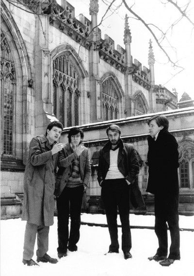 joy division @ kings college, cambridge Ian Curtis, 80s Bands, Gothic Rock, Joy Division, Celebrities Humor, The New Wave, I'm With The Band, History Pictures, Band Photos