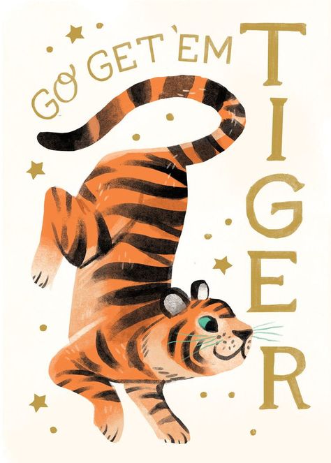 Kathryn Selbert Greeting Card Art, Tiger Illustration, Food Graphic Design, Advocate Art, Japanese Tattoo Art, Animated Christmas, A Tiger, Art Style Inspiration, Art Licensing