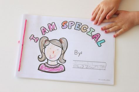 I Am Special - printable book for All About Me Theme All About Me Ideas, About Me Ideas, September Activities, Preschool Sight Words, All About Me Preschool, I Am Special, Kindergarten Art Projects, Special A, Printable Books