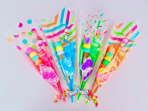 Ice Cream Pool Party, Summer Birthday Party Favors, Cream Bouquet, Ice Cream Party Favors, Mario Bros Birthday Party Ideas, Mario Bros Birthday, Classroom Treats, Reusable Straws, Summer Birthday Party