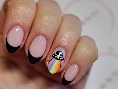 Alien Nails, Space Nails, Hippie Nails, Colorful Nails, Nail Swag, Funky Nails, Dope Nails, Nail Arts, Cute Acrylic Nails