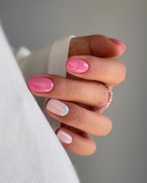 45 Casual Nails to Inspire You April Nails, Small Nails, Summer Gel Nails, Milky Nails, Nagel Tips, Christmas Gel Nails, Simple Gel Nails, Casual Nails, Round Nails