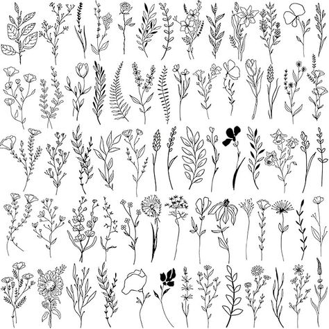 Amazon.com : Cerlaza 75 Styles Tiny Black Flower Branch Temporary Tattoos For Women, 16 Sheets Realistic Wild Flower Floral Small Fake Tattoo, Wild Plant Tattoo Stickers for Adults Women Hands Legs Body Sticker : Beauty & Personal Care Garden Tattoos, Branch Tattoo, Wildflower Tattoo, Plant Tattoo, Floral Tattoo Design, Tattoo Bracelet, Women Face, Body Stickers, Girls 16