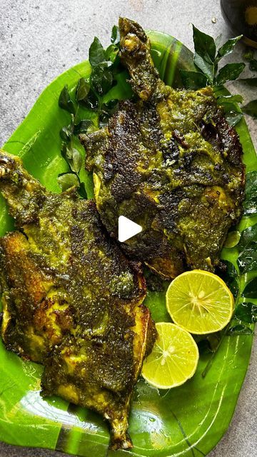 3.6M views · 78K likes | Cook with insha on Instagram: "Double green masala mackerel fish fry recipe taste is so good   Like share & follow @cook_with_inshaa save the reel   Ingredients   Mackerel fish  1. Tspn black pepper  1. Tspn cuming seed’s  2. To 3 green chilies  Coriander leaves  Minth leaves  5 to 6 cloves garlic  2. Ginger pieces.  Water  1/2 tspn coriander powder  Half tspn turmeric powder  Salt to taste  1. Full lemon juice  2. Tblsp cornstarch  Fried 1/3 cup oil   #greenfishfry #mackerelfishfry #fishfry #recipe pe" Salted Fish Recipe, Non Veg Food Indian, Fish Masala Recipe Indian, Mackerel Fish Recipes, Fish Fry Recipe, Fish Fry Recipe Indian, Masala Fish Fry, Pomfret Fish, Fish Dishes Recipes