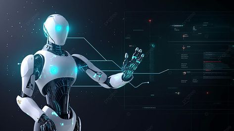 AI robot innovation high-tech ppt robot template background image Tech Background Technology, Robotics Background, Robot Template, Tech Images, Robot Background, 4k Ultra Hd Wallpapers, Winter Banner, Robot Images, Tech Image