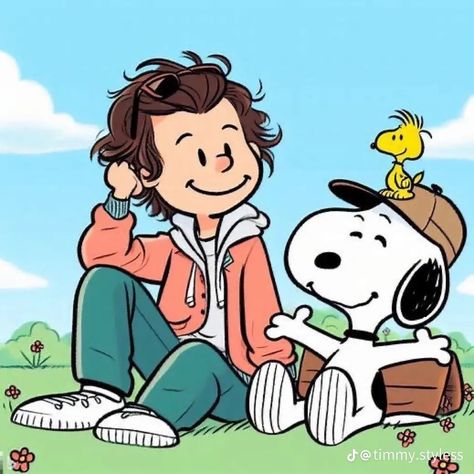 Snoopy Cartoon, Harry Styles Cute, Snoopy Pictures, Harry Styles Wallpaper, Mr Style, Weird Pictures, Sweet Nothings, Harry Edward Styles, Edward Styles