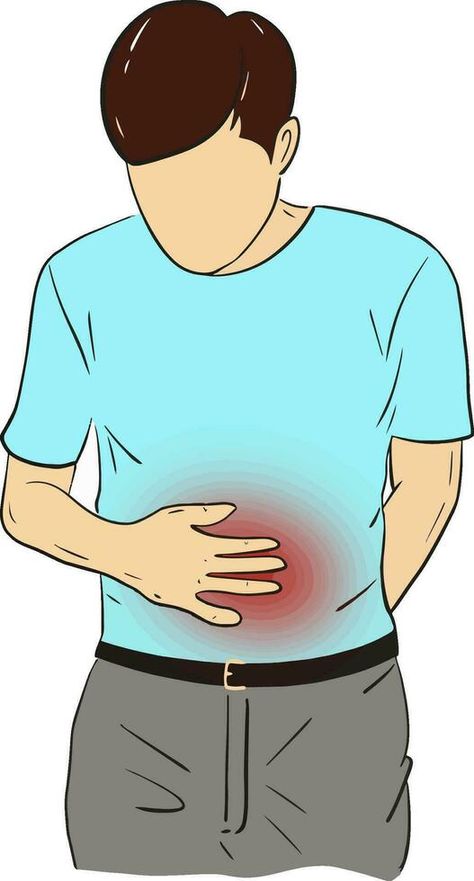 hand drawn cartoon illustration of a man hold belly and suffering from stomach ache and diarrhea Stomachache, Vector Landscape, Stomach Ache, Cartoon Illustration, Natural Skin Care, A Man, Hold On, Hand Drawn, How To Draw Hands