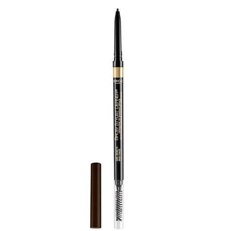 Brow Stylist Definer Eyebrow Pencil: Ultra fine self sharpening mechanical eye brow pencil draws on tiny brow hairs to fill in sparse areas or gaps and spoolie brush styles and defines brow shape Loreal Paris Makeup, Smudge Proof Eyeliner, Voluminous Mascara, Paris Makeup, Purple Shampoo And Conditioner, Brow Stylist, Waterproof Eyebrow Pencil, Spoolie Brush, Filling In Eyebrows