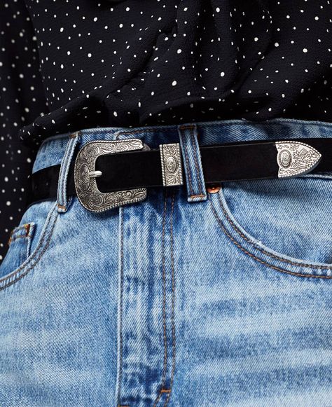 Cowboy Belt Outfit, Belt Outfit, Cowboy Belt, Pull N Bear, Find It, Jeans Style, Style Me, Link In Bio, Cowboy