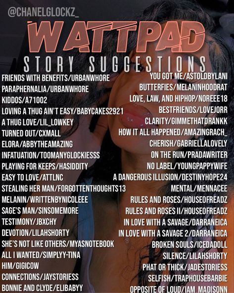 Good Wattpad Story Names, Wattpad Stories Suggestions, Wattpad Reading List Names Ideas, Good Books To Read On Wattpad, Must Read Wattpad Books, Books To Read Wattpad, Black Love Wattpad Books, Wattpad Password Ideas, Watt Pad Recommendations