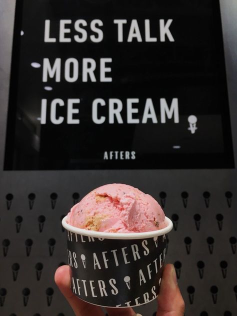 Afters Ice Cream, Ice Cream Quotes, Strawberry Cookie, Cookie Crunch, Aesthetic Color, Strawberry Cookies, Food Board, Strawberry Ice Cream, Cookie Dough Cafe