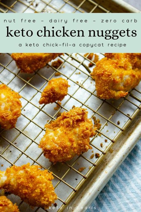 Keto Chicken Nuggets, Zero Carb, Keto Cooking, Keto Recipes Dinner, Keto Recipe, Diet Food List, Keto Meals, Low Carb Chicken, Keto Chicken