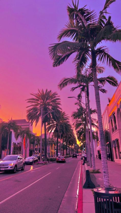 Love City Aesthetic, Pink Sunrise Aesthetic, Sunset Phone Wallpaper, La Wallpaper, 2014 Wallpaper, Los Angeles Beach, Views Aesthetic, Los Angeles Wallpaper, Pretty Sunsets