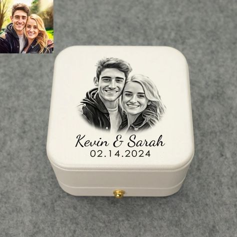 Just found this amazing item on AliExpress. Check it out! $12.35 | Personalized Custom Wedding Ring Box Double Ring Box Engagement Proposal Ring Holder Proposal Wedding Decor  from your photo Perfect Bridal Shower Gift, Personalised Wedding Ring Boxes, Custom Wedding Ring, Ring Box Engagement, Unique Proposals, Engagement Ring Holders, Custom Ring Box, Engagement Proposal, Romantic Proposal