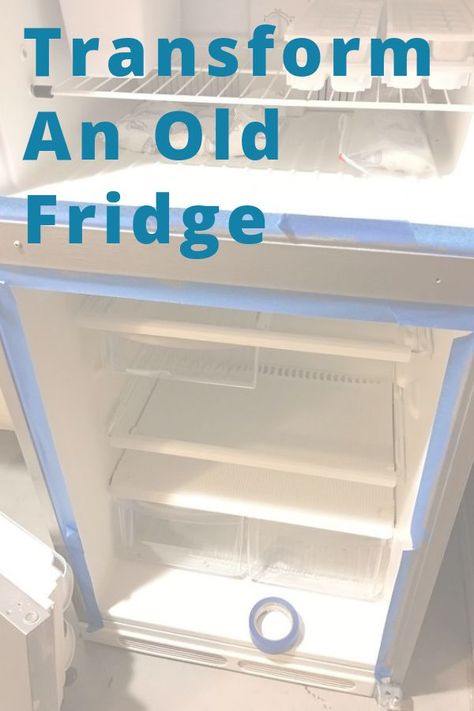 Is your fridge working perfectly, but has a dingy look? Give it a facelift on a budget with this great painting hack. diy | fridge | diy fridge transformation | transformation | diy | diy home decor | diy decor | fridge | updated kitchens | kitchen | diy kitchen updates | Old Refrigerator Ideas, Fridge Cover Ideas, Fridge Transformation, Diy Kitchen Updates, Ugly Fridge, Fridge Diy, Refrigerator Makeover, Fridge Ideas, Gray Ceiling