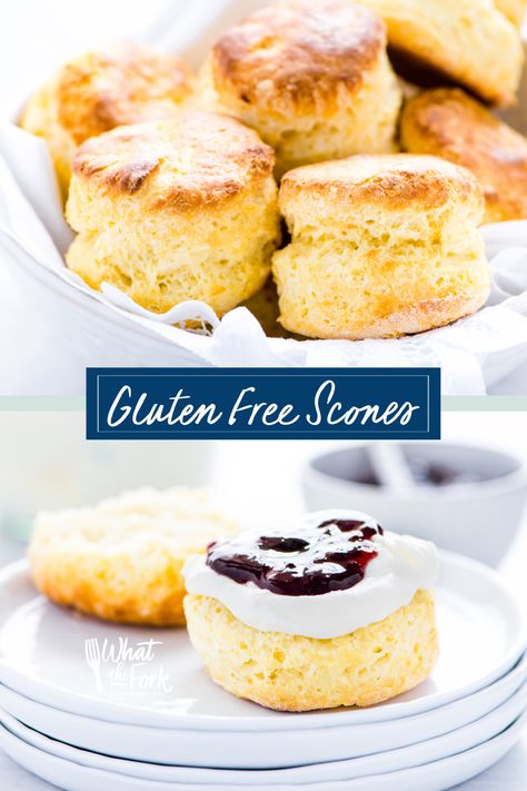 Scones With Buttermilk, Simple Scone Recipe, Gluten Free High Tea, What The Fork, Gluten Free Scones, Gluten Free Cake Recipe, Scones Recipe Easy, Homemade Scones, Scones Easy