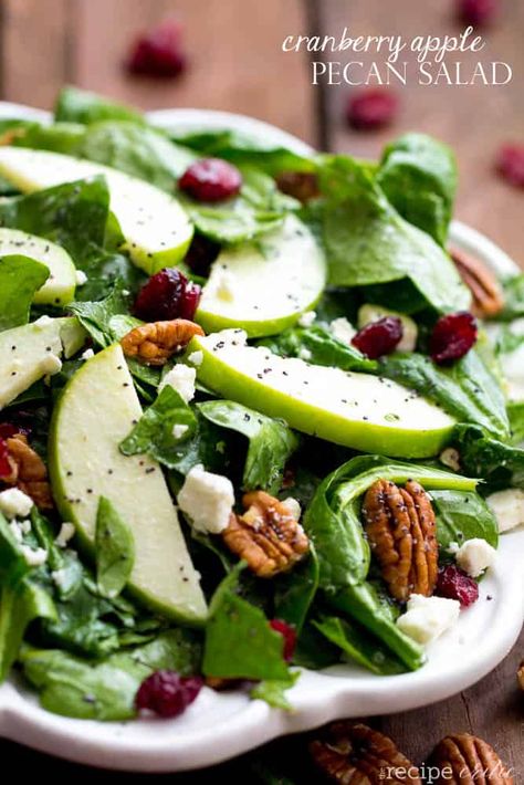 Apple Pecan Salad, Poppyseed Dressing, The Recipe Critic, Resep Salad, Cranberry Apple, Recipe Critic, Pecan Salad, Autumn Salad, Idee Pasto Sano