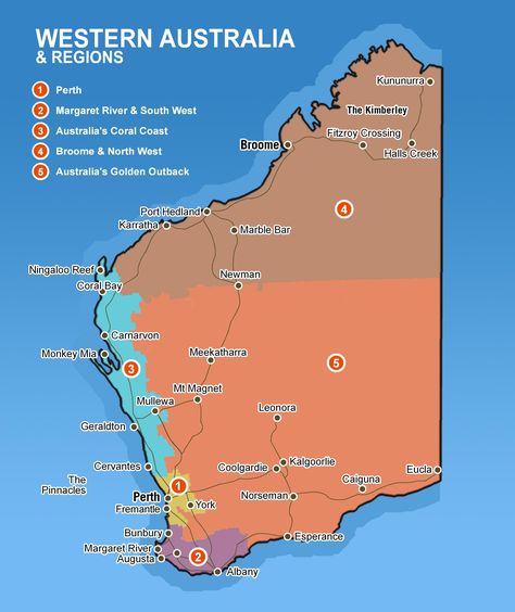 Map of Western Australia | Western Australia - Australia's Guide Western Australia Map, Western Australia Road Trip, Perth Travel, Language Map, Road Trip Tips, Western Australia Travel, West Australia, Australian Road Trip, Caravan Holiday