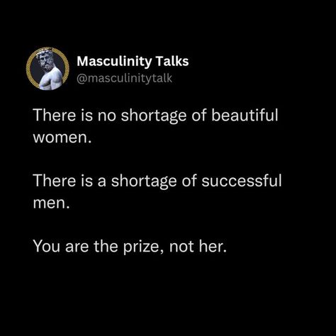 NoFap | Self-Improvement Coach on Instagram: "🔱 . Become a high value man > @masculinity.talks Join the cult > @masculinity.talks . 🫂 Tag your friends. 📌 Save the post for later. 💬 Comment yours thoughts. . . ☑️ Ignore the tags. #youngman#selfimprovement #fatherfigure #fatherhood #masculinity #bossup #masculineenergy #trad #redpill #personaldevelopment #wisemencompany #wisemen #manup #liftingweights #alphamale #redpilled #focusedman #rulestoliveby #mensrights #mentoo #meninist #meninism #him High Value Man Quotes, Masculine Quotes, Positive Masculinity, High Value Men, Dark Masculine, Left Brain, Villain Quote, Yang Energy, Remember Why You Started